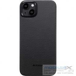   Pitaka MagEZ Case 4 Black / Grey Twill 600D Apple iPhone 15 készülékhez - MagSafe rögzítéssel