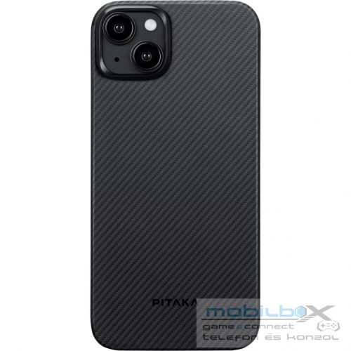 Pitaka MagEZ Case 4 Black / Grey Twill 600D Apple iPhone 15 készülékhez - MagSafe rögzítéssel