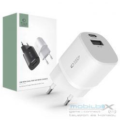   Tech-Protect C20W Mini Hálózati Töltő adapter PD 20W / QC3.0 fehér