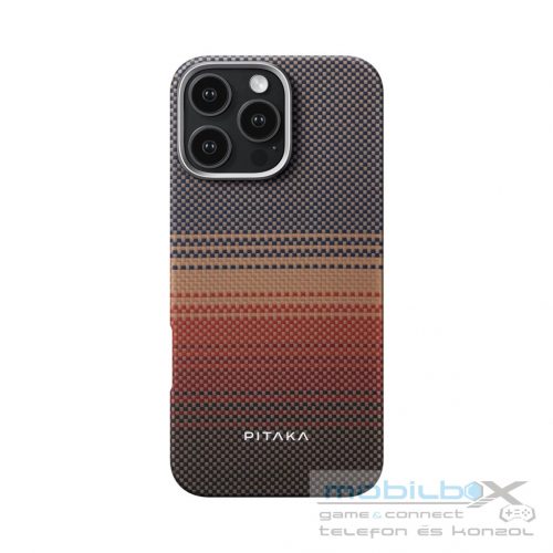 Pitaka Tactile Woven tok SUNSET Apple iPhone 16 Pro készülékhez - MagSafe rögzítéssel (KI1601SU)